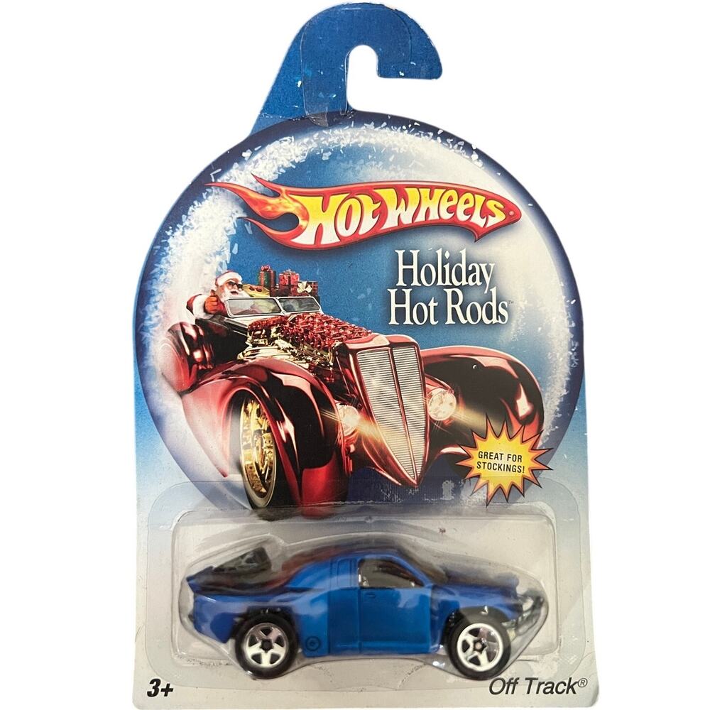 Hot Wheels 2007 Holiday Hot Rod Blue Off Track Die Cast Car Off Road 5 SP New